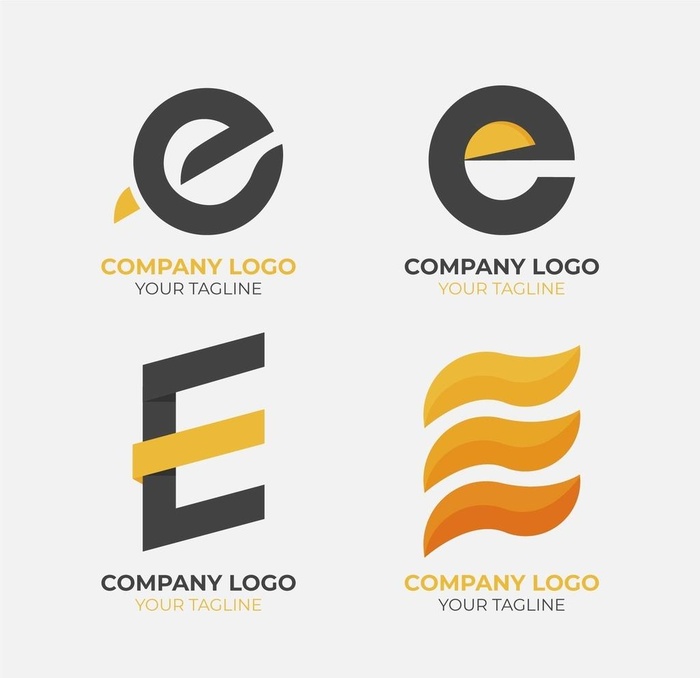 E字母logo标志设计图片