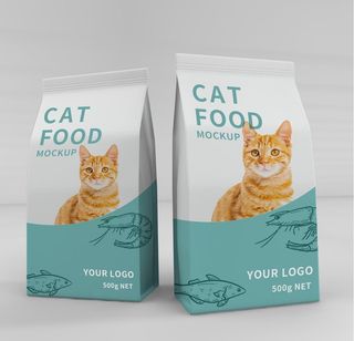 猫粮包装样机图片