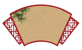 异形扇面展板图片