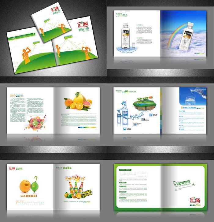 汇源果汁矿泉水画册图片