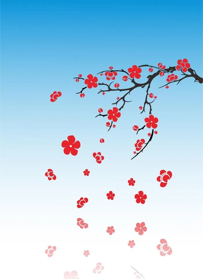 梅花底纹设计图片cdr矢量模版下载