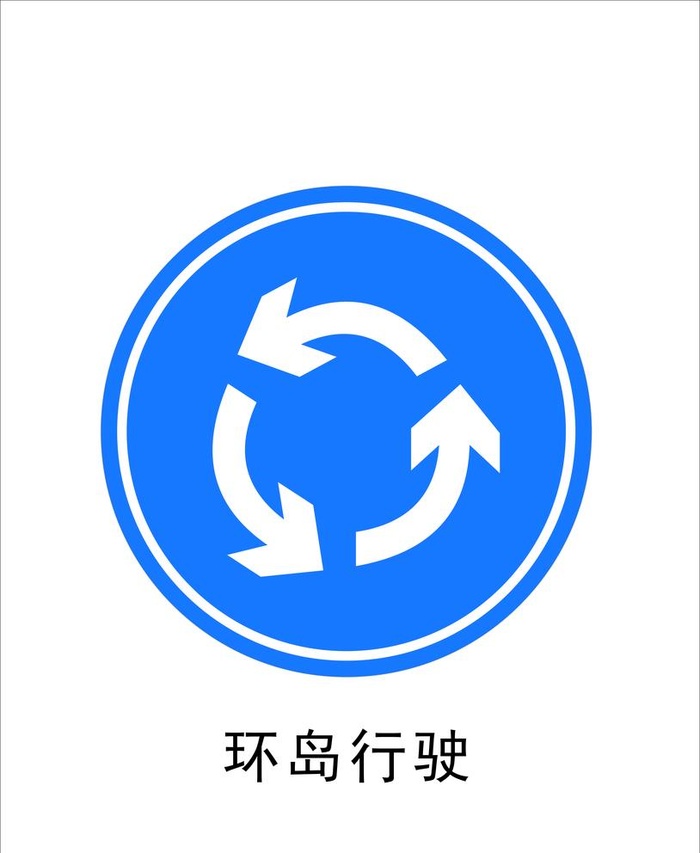 环岛行驶图片cdr矢量模版下载