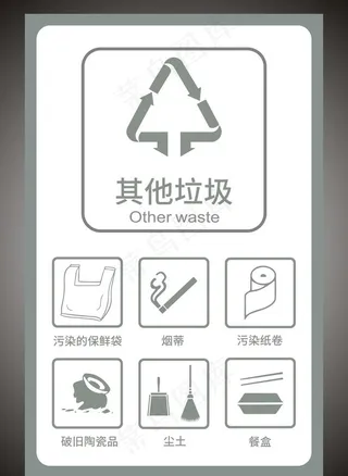 其他垃圾　垃圾分类图片