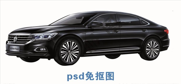 上汽大众全新帕萨特免抠图图片(3369x1169)psd模版下载