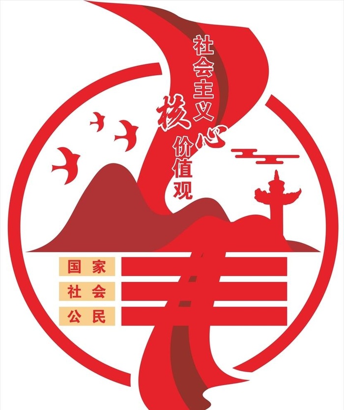 党建文化墙图片cdr矢量模版下载