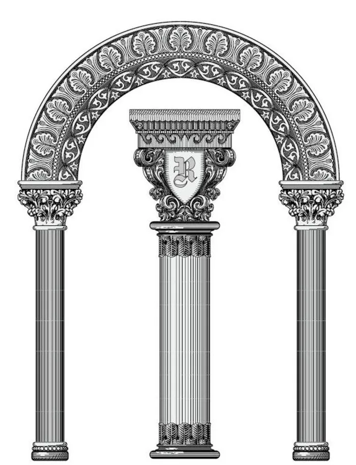欧式建筑素材矢量图图片ai矢量模版下载