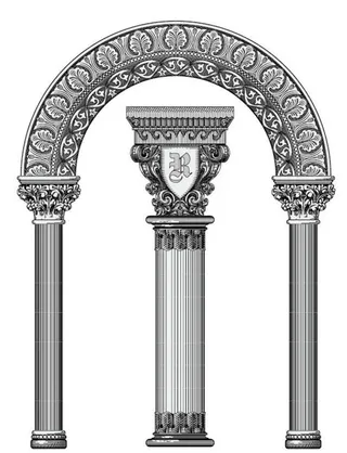 欧式建筑素材矢量图图片