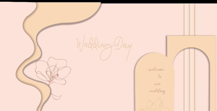 香槟色婚礼思柳图片