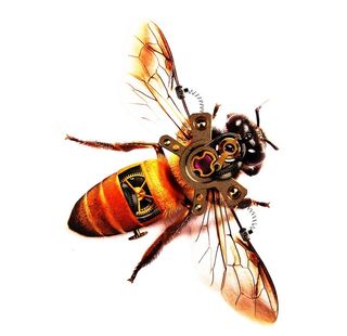 机械蜜蜂免抠图图片