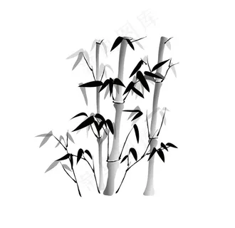 水墨竹子图片