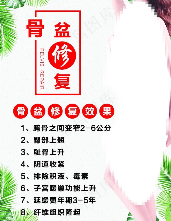 盆骨修复图片cdr矢量模版下载