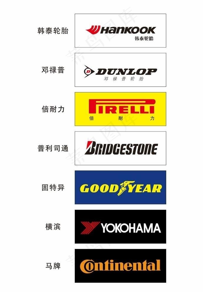 轮胎LOGO图片cdr矢量模版下载