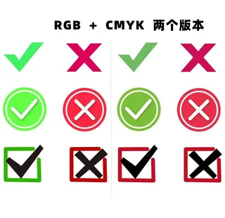 勾错图标矢量图图片