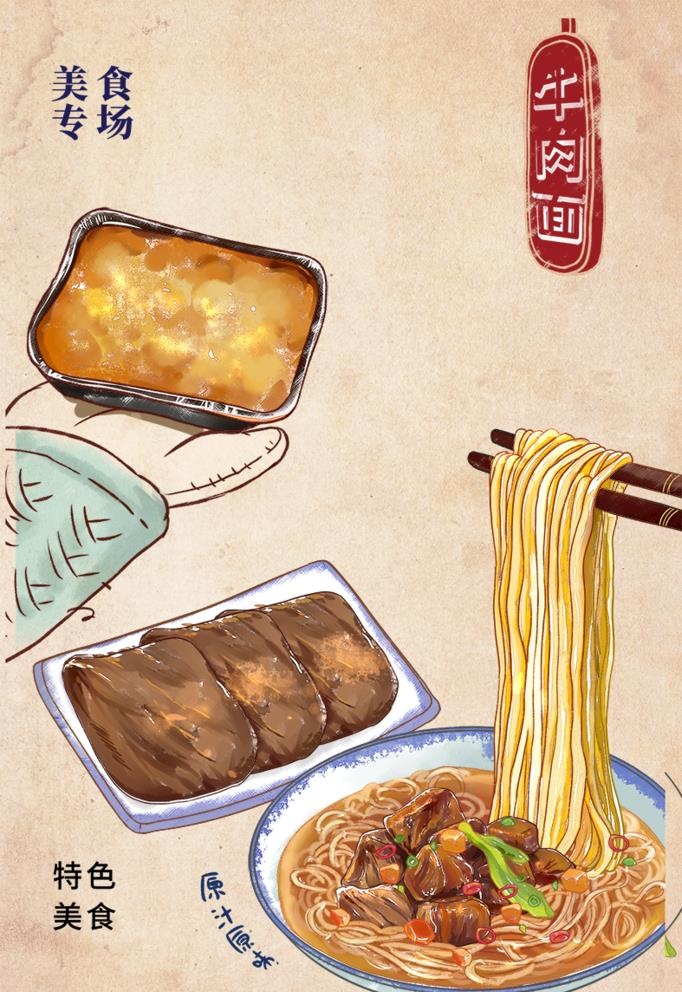 牛肉面素材图片(787x1181)psd模版下载