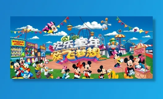 迪士尼舞台背景图片