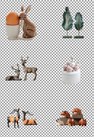 可爱的室内摆件图片