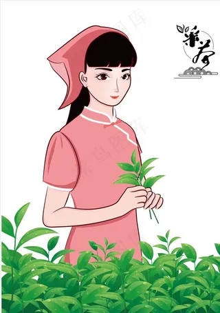 采花女图片