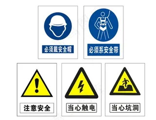 工地安全标识牌图片