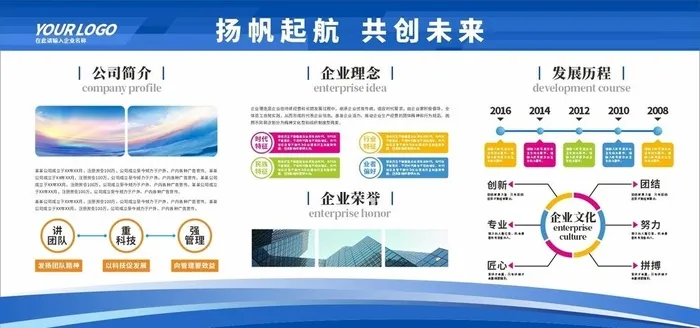 企业简介 图片cdr矢量模版下载