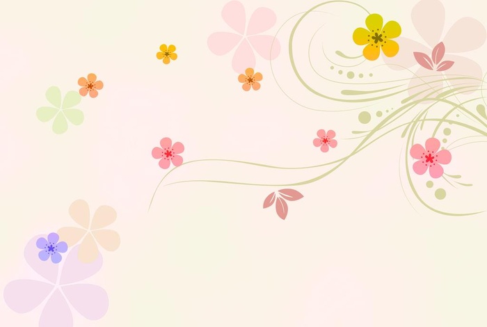 简约花朵背景墙图片