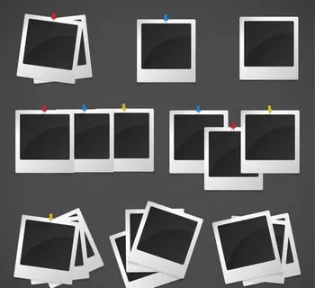 8组拍立得照片矢量素材图片