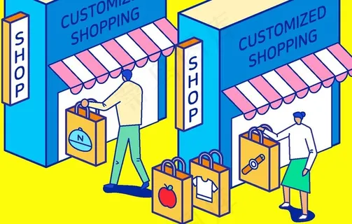 创意城市生活卡通插画图片