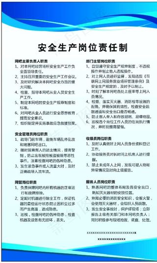 制度牌 蓝色背景图片