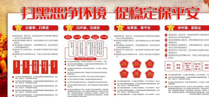 扫黑图片psd模版下载