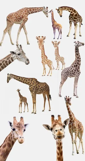 高清免扣长颈鹿素材图片