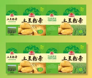 粉条礼盒平面图图片