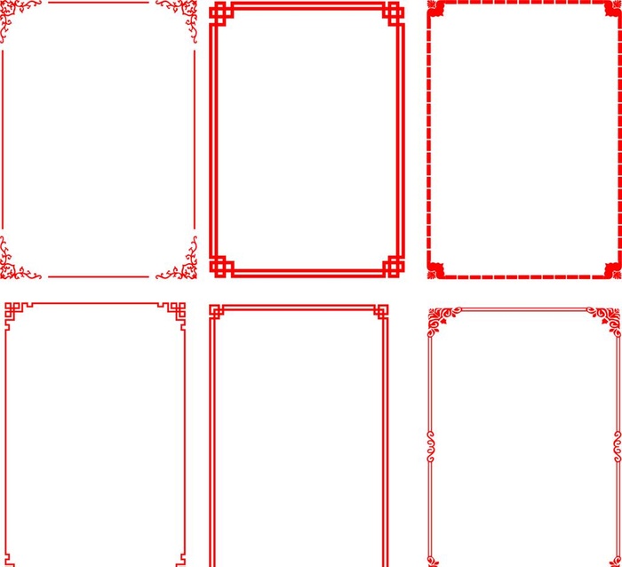 边框图片cdr矢量模版下载