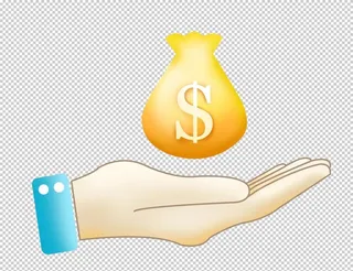 金钱投资宣传插画图片