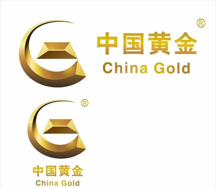 中国黄金logo 标志图片cdr矢量模版下载