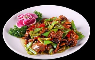 尖椒炒羊脸图片