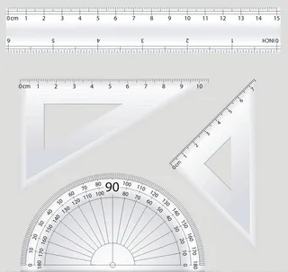 直尺 角尺 尺子 直尺素材图片
