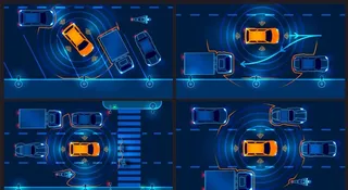 汽车交通智能防撞系统图片