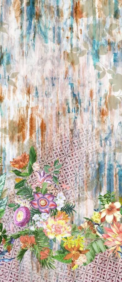 花朵 花卉 欧美印花 各种花图片psd模版下载