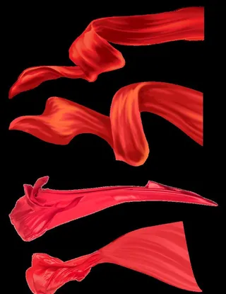 红色,丝带,彩带,装饰,电商,促销,活动,