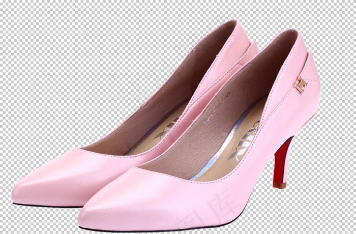 高跟鞋女性粉色海报背景素材图片