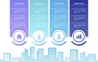 信息流程步骤图矢量图片