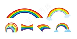 卡通彩虹 图片