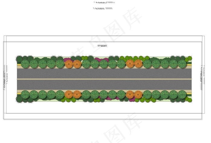 景观工程二标段绿化平面图图片