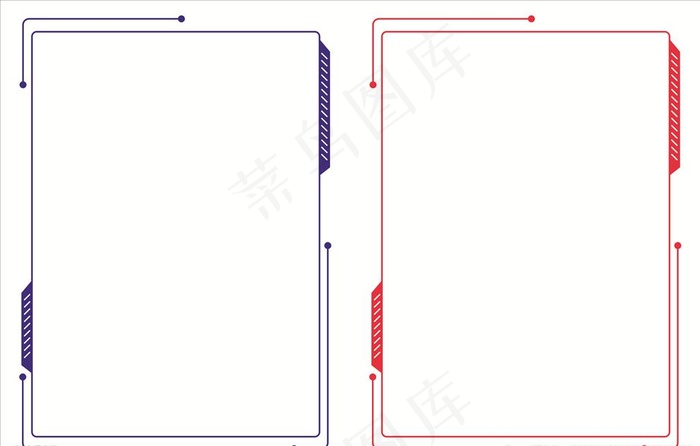 科技感边框图片cdr矢量模版下载