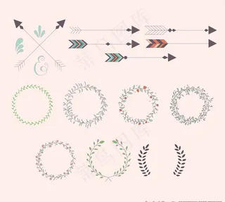 花环  箭头图片