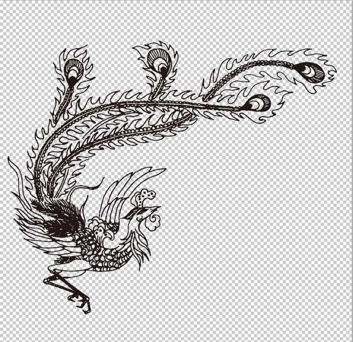 凤凰图片(1772x1772)psd模版下载
