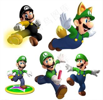 超级玛丽奥人物素材图片