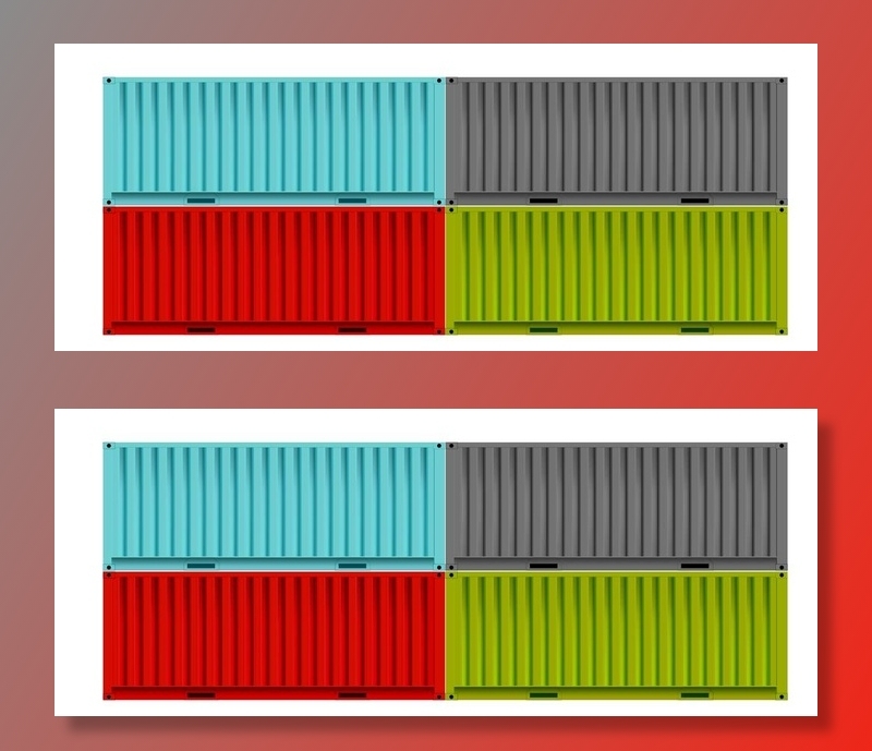 集装箱图片ai矢量模版下载