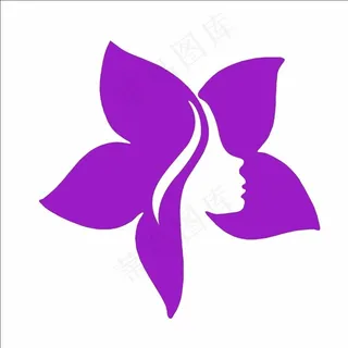 美女 花 logo图片