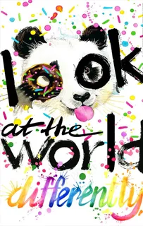 水彩 定位 熊猫 T恤图案图片