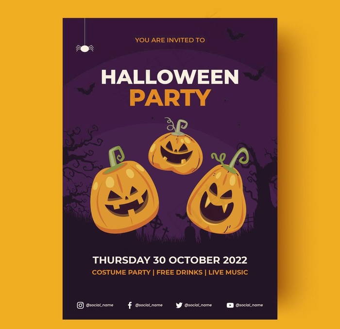 万圣节海报图片